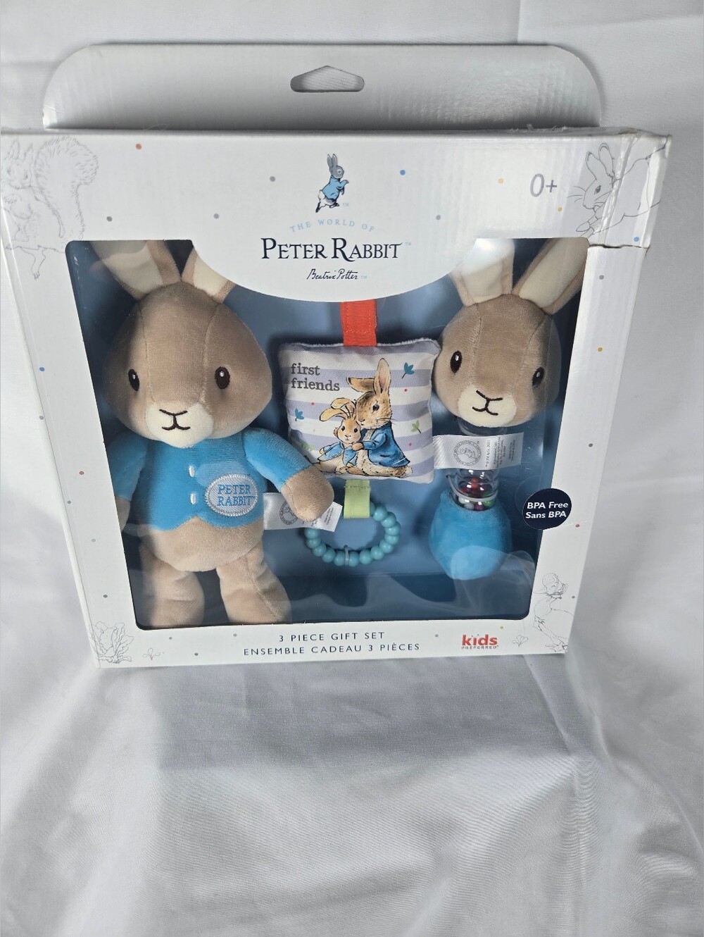 Kids Preferred World of Beatrix Potter Peter Rabbit 3-Piece Baby Gift Set NIB